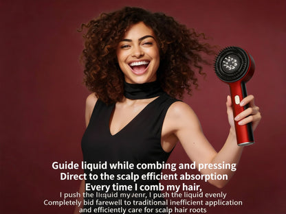 Apex Origin - Revitalize Your Hair with the Electric Scalp Vibration Massage Comb - Infrared Head Knead Massager for Hair Growth and Anti-Hair Loss